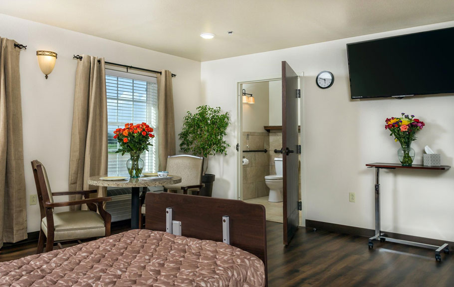 Patient Room at Greenhurst Nursing Center
